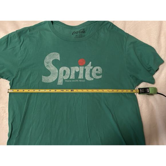 Sprite Soda T-shirt Size XXL-Distressed Look Green Retro Men's Coca-Cola VTG - Picture 3 of 6
